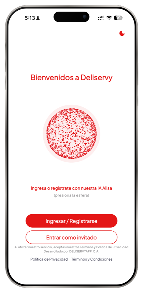 Deliservy — entra hablando con Alisa